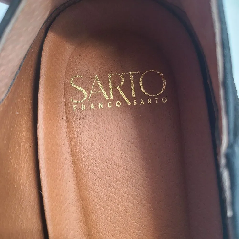 FRANCO SARTO Womens Black Suede 1/2